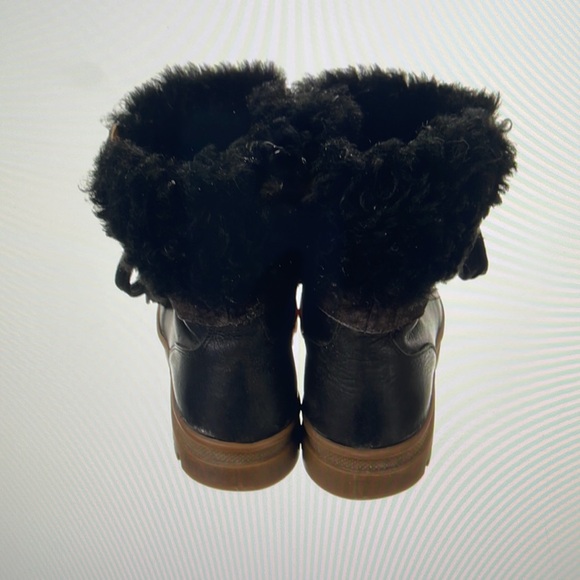 Chloe lace up boots Black and Tan - Picture 4 of 5